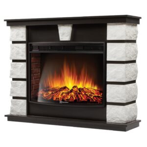 Портал Firelight Excalibur 30 камень белый, шпон венге