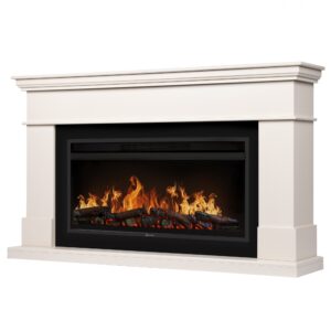 Каминокомплект: Очаг Electrolux EFP/P-3620LS, портал California 42/40/36, молочный