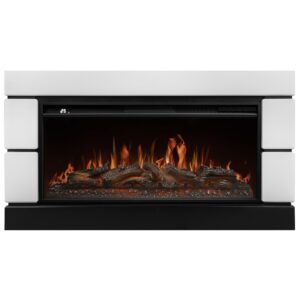 Каминокомплект: Очаг Royal Thermo Aurora RTFP/P-AR40LS, портал Moderno 42/40/36, белый