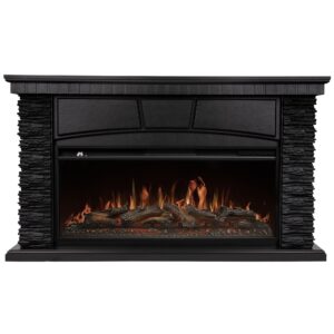 Каминокомплект: Очаг Royal Thermo Aurora RTFP/P-AR40LS, портал Porto 42/40/36 камень чер. шп. венге