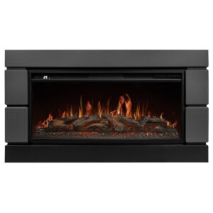 Каминокомплект: Очаг Royal Thermo Aurora RTFP/P-AR40LS, портал Moderno 42/40/36, графит