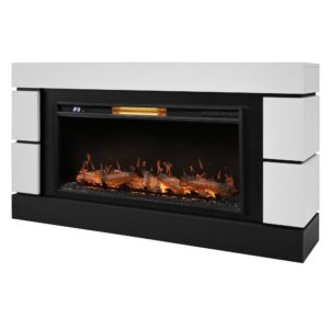 Каминокомплект: Очаг Royal Thermo Aurora RTFP/P-AR40LS, портал Moderno 42/40/36, белый, р/в