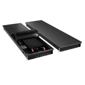Конвектор внутрипольный Royal Thermo ATRIUM TURBO-80/400/1700-DG-U-BL