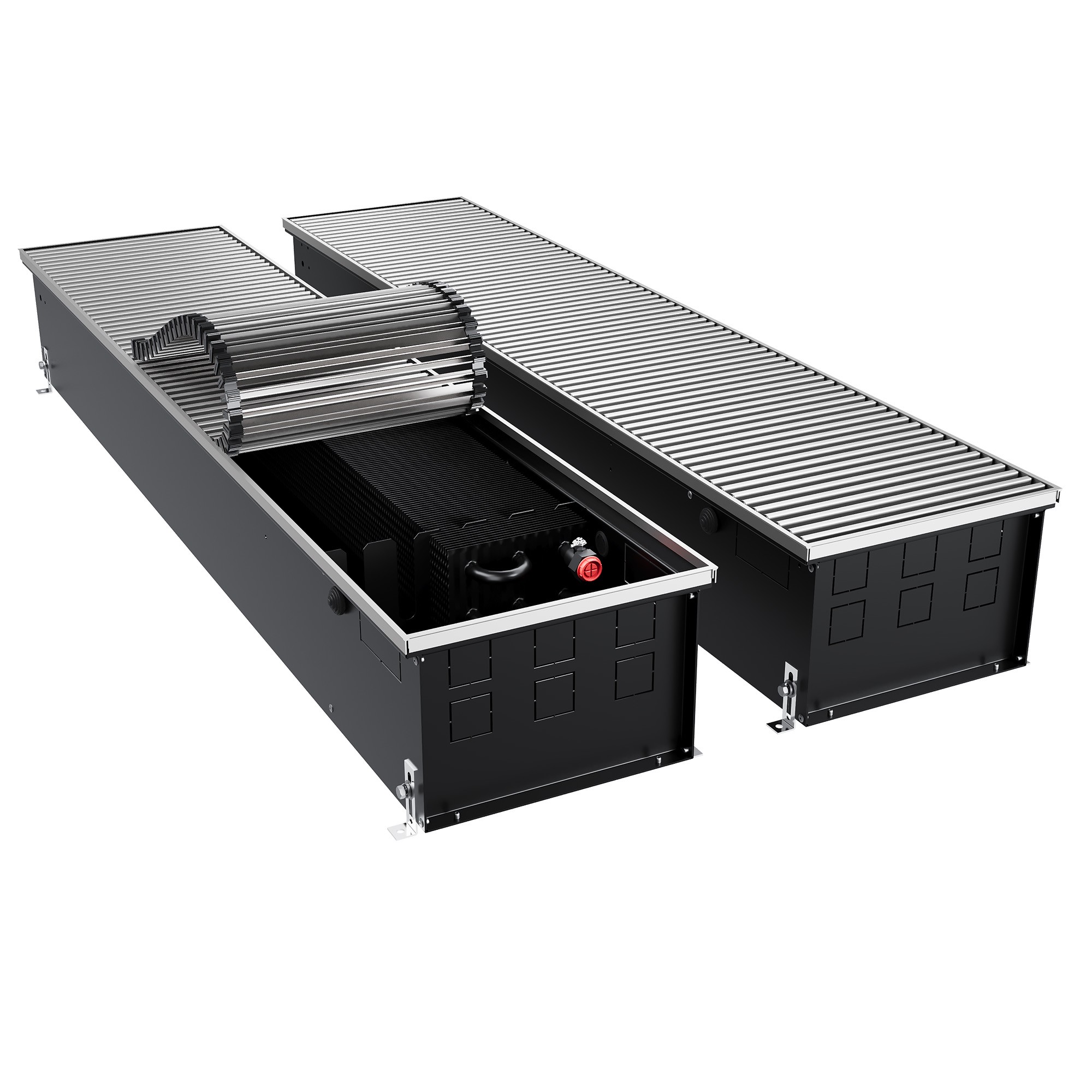 Конвектор внутрипольный Royal Thermo ATRIUM TURBO-190/300/2200-DG-U-NA