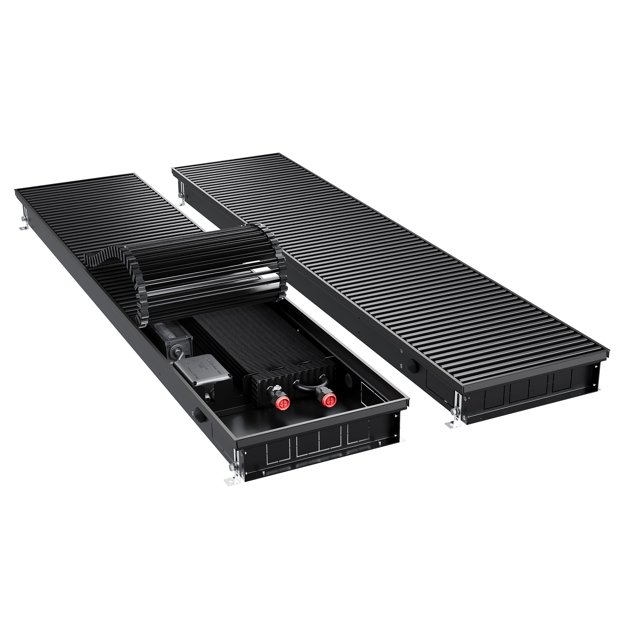 Конвектор внутрипольный Royal Thermo ATRIUM TURBO-80/300/800-DG-U-BL
