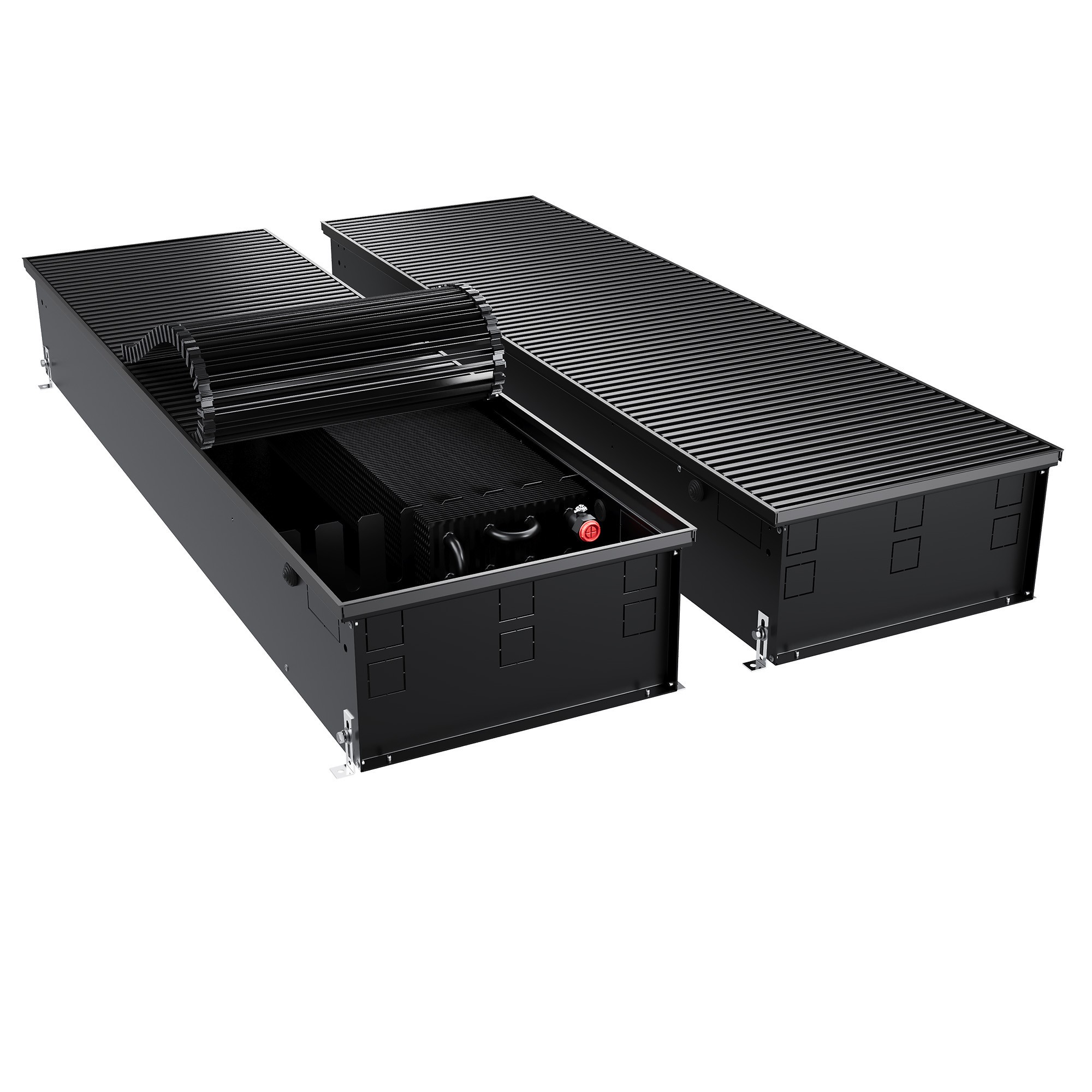 Конвектор внутрипольный Royal Thermo ATRIUM TURBO-190/400/900-DG-U-BL