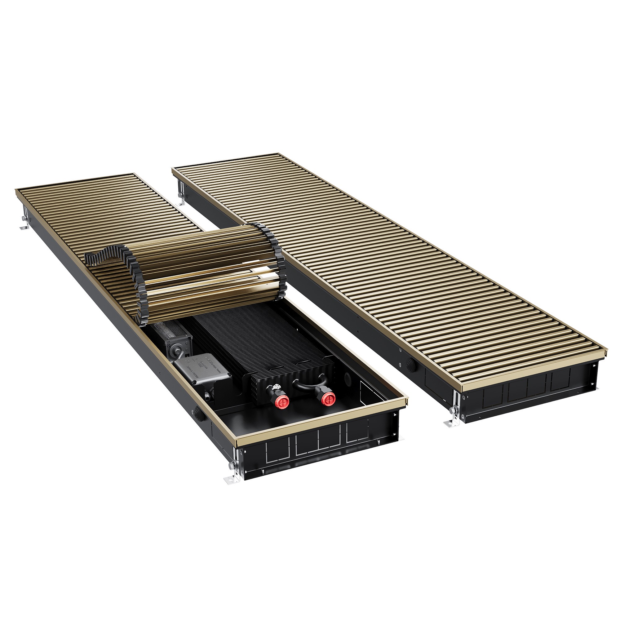 Конвектор внутрипольный Royal Thermo ATRIUM TURBO-80/300/2600-DG-U-AU