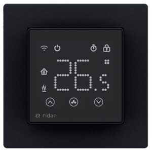 Термостат комнатный РИДАН RSmart-SB с Wi-Fi подключением 230V, черный