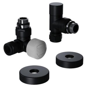 Набор термостатический трехосевой Royal Thermo Design Pro 15мм М30х1,5 (Черный)