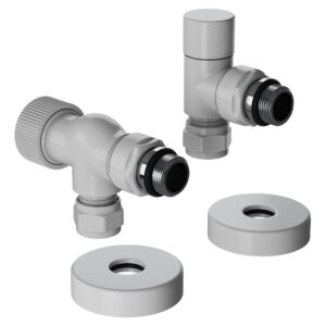 Набор термостатический осевой Royal Thermo Design Pro 15мм М30х1,5 (Белый)