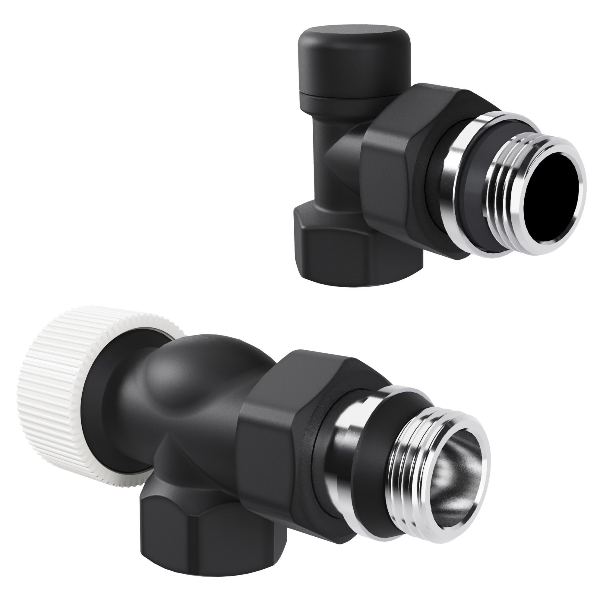 Набор термостатический осевой Royal Thermo Design 1/2"М30х1,5 (Черный)