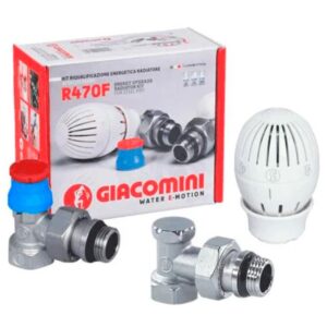 Комплект термостатич. Giacomini 1/2" - угл., R470FX033