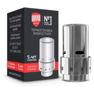 Термоголовка жидкостная Royal Thermo Design, Click (хром)
