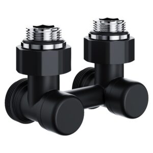 Узел нижнего подключения Royal Thermo Design угловой 1/2"х3/4" EK (черный)