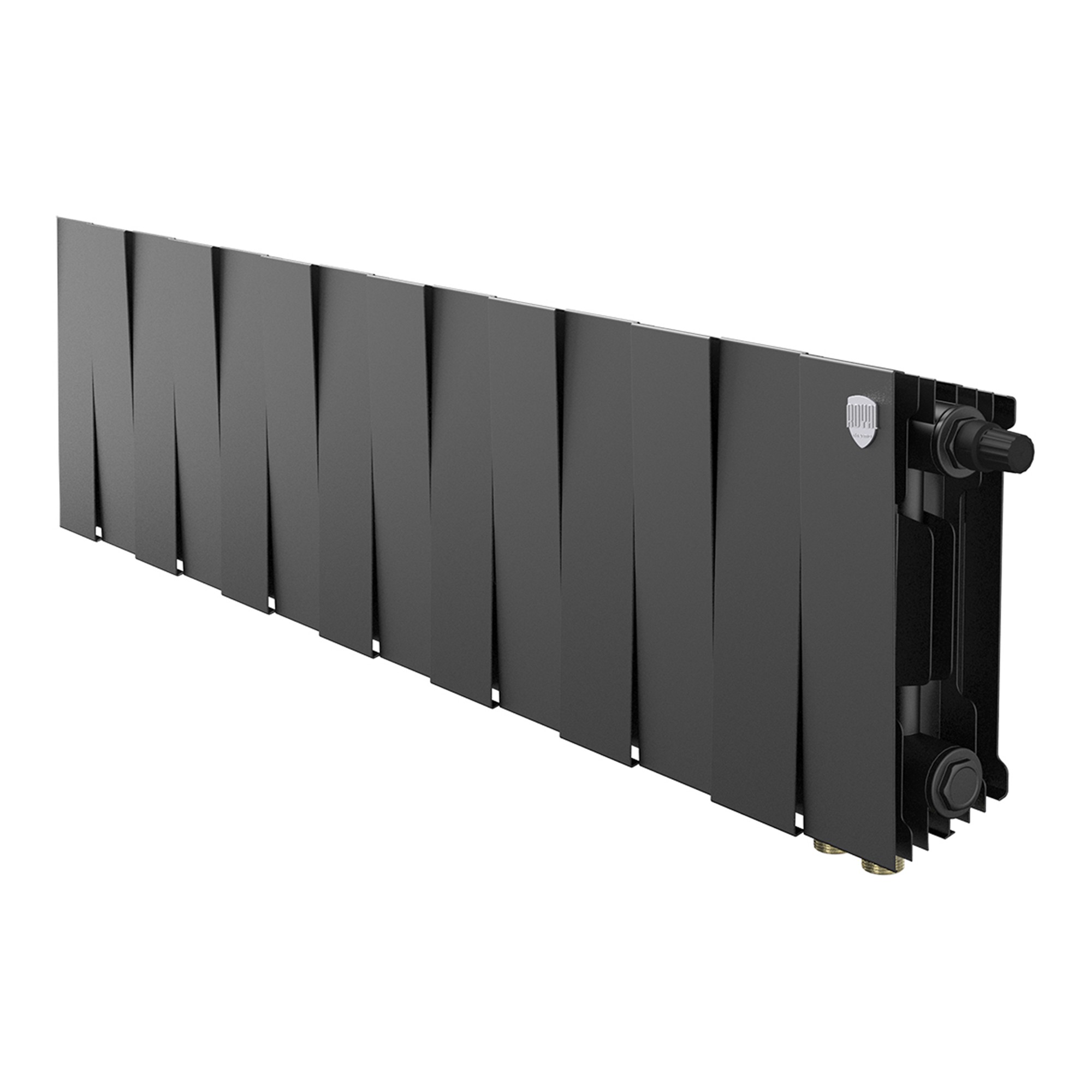 Радиатор биметаллический Royal Thermo PianoForte 200 Чёрный VR80- 14 секц.