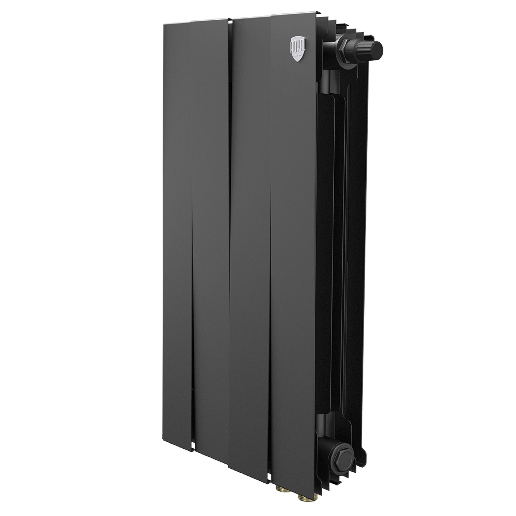 Радиатор биметаллический Royal Thermo PianoForte 500 Чёрный VR80 - 4 секц.