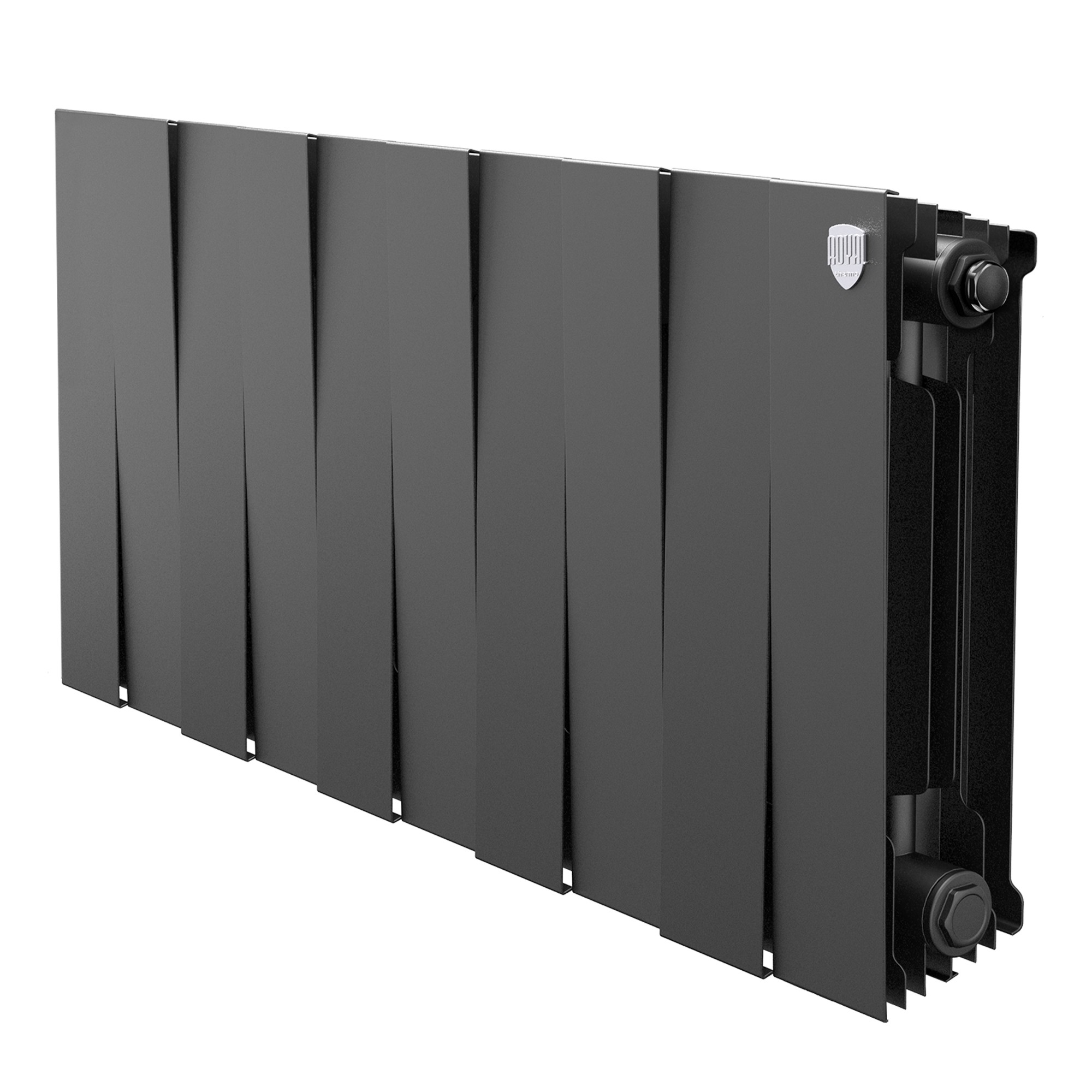 Радиатор биметаллический Royal Thermo PianoForte 300 Чёрный - 10 секц.