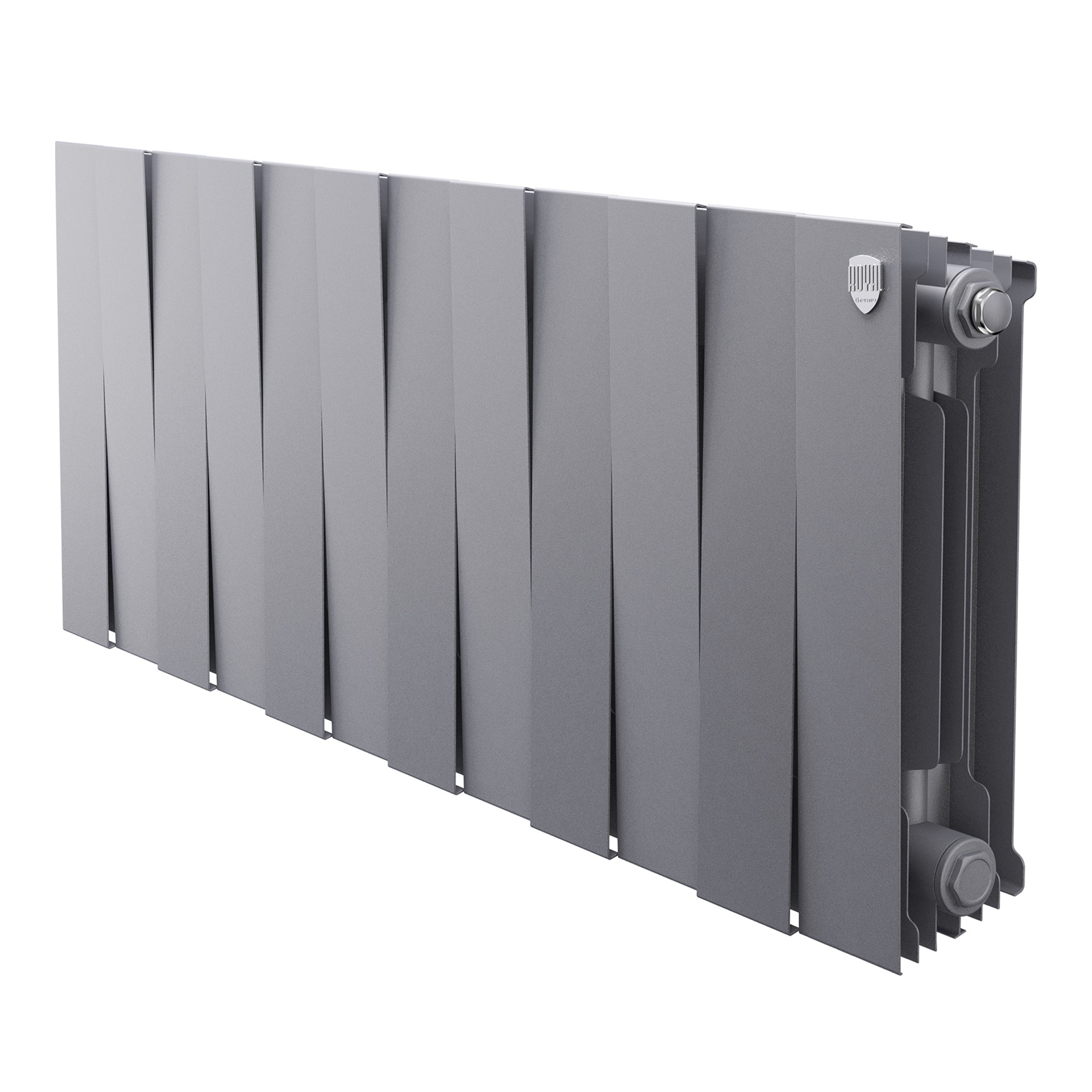 Радиатор биметаллический Royal Thermo PianoForte 300 Серебристый - 12 секц.