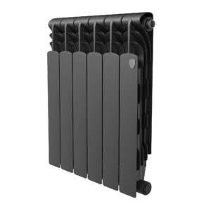 Радиатор биметаллический Royal Thermo Revolution B 500 Чёрный – 6 секц.