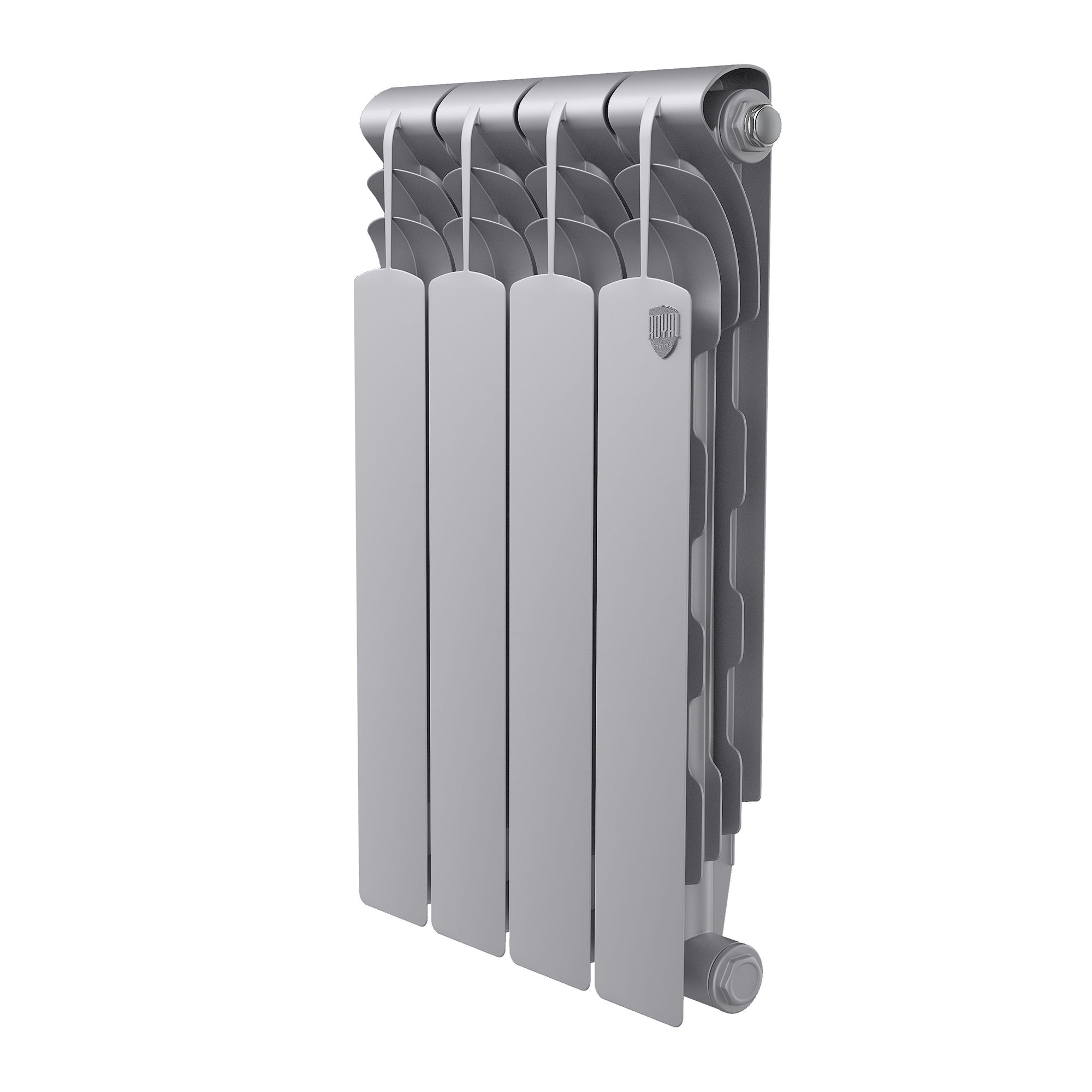 Радиатор биметаллический Royal Thermo Revolution B 500 Серебристый – 4 секц.
