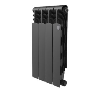 Радиатор биметаллический Royal Thermo Revolution B 500 Чёрный – 4 секц.