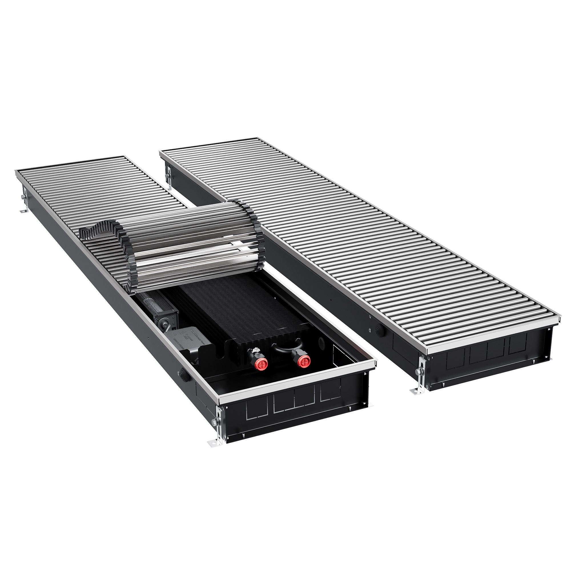 Конвектор внутрипольный Royal Thermo ATRIUM TURBO-90/300/2200-DG-U-NA