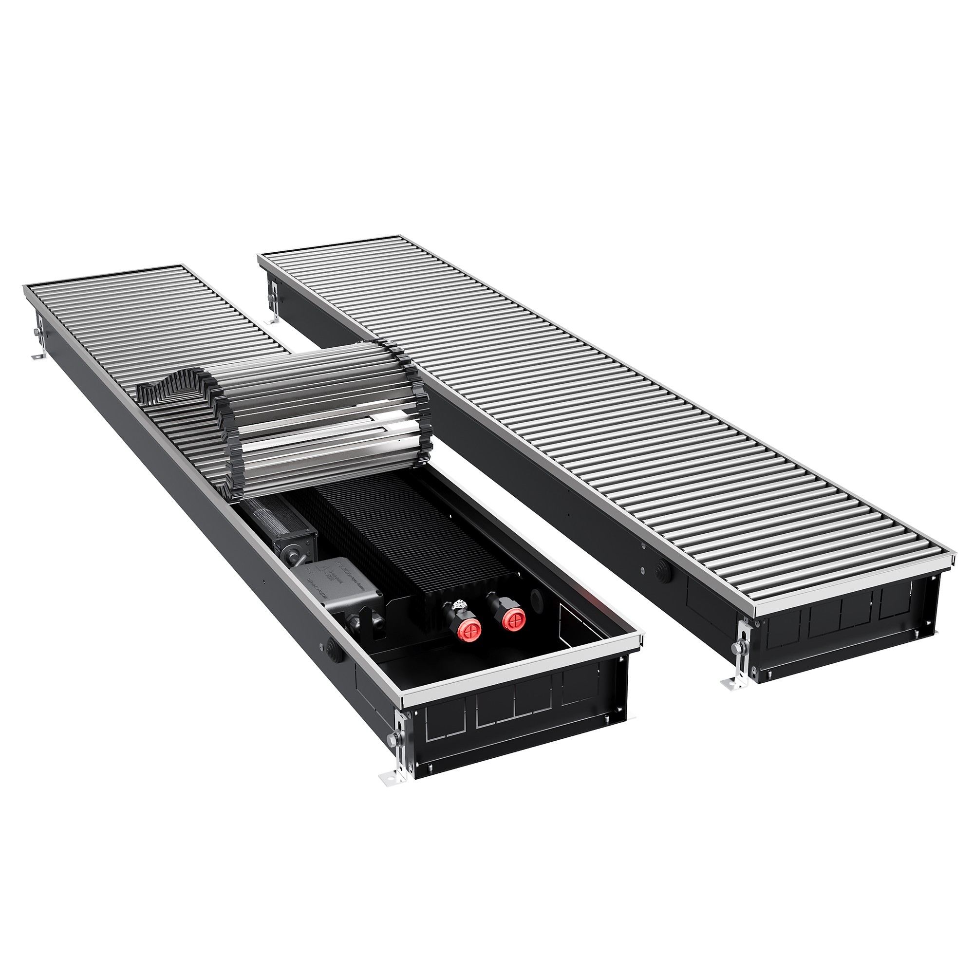 Конвектор внутрипольный Royal Thermo ATRIUM TURBO-90/250/2200-DG-U-NA