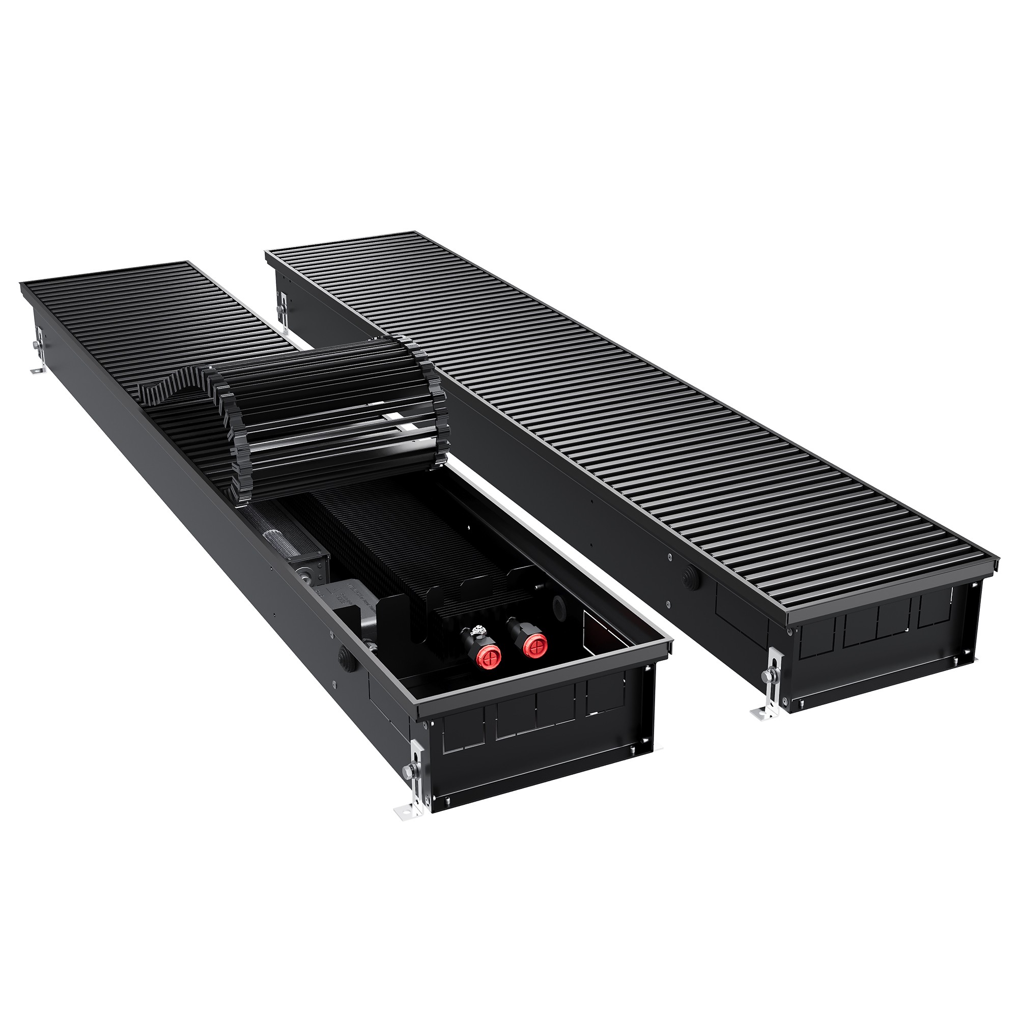 Конвектор внутрипольный Royal Thermo ATRIUM TURBO-110/250/2100-DG-U-BL