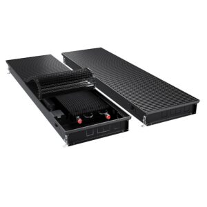 Конвектор внутрипольный Royal Thermo ATRIUM TURBO-90/400/1700-DG-U-BL
