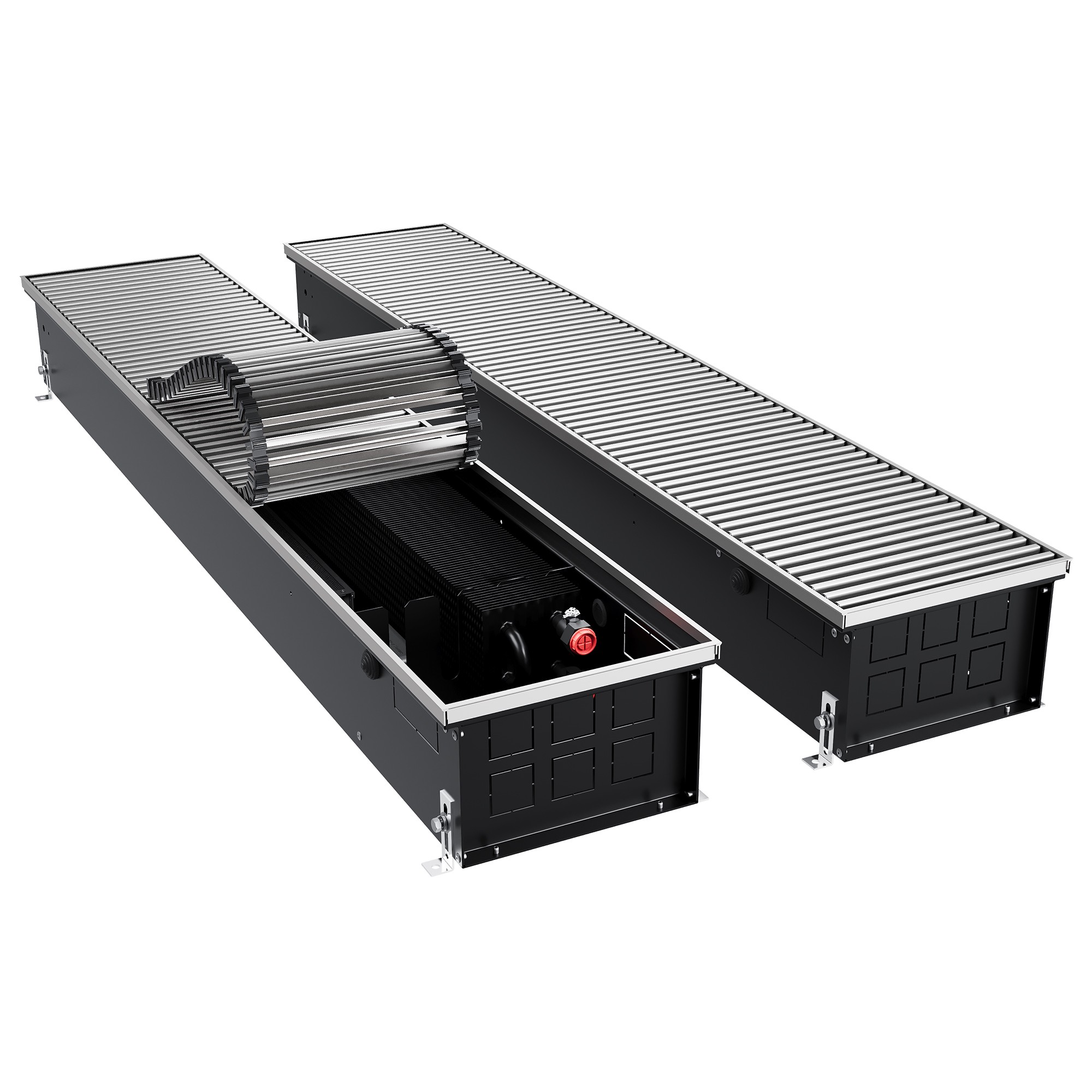 Конвектор внутрипольный Royal Thermo ATRIUM TURBO-150/250/2900-DG-U-NA