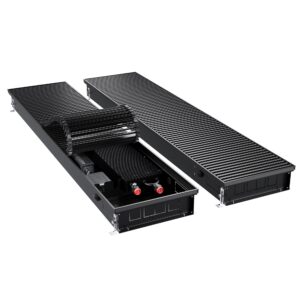Конвектор внутрипольный Royal Thermo ATRIUM TURBO-90/300/2200-DG-U-BL