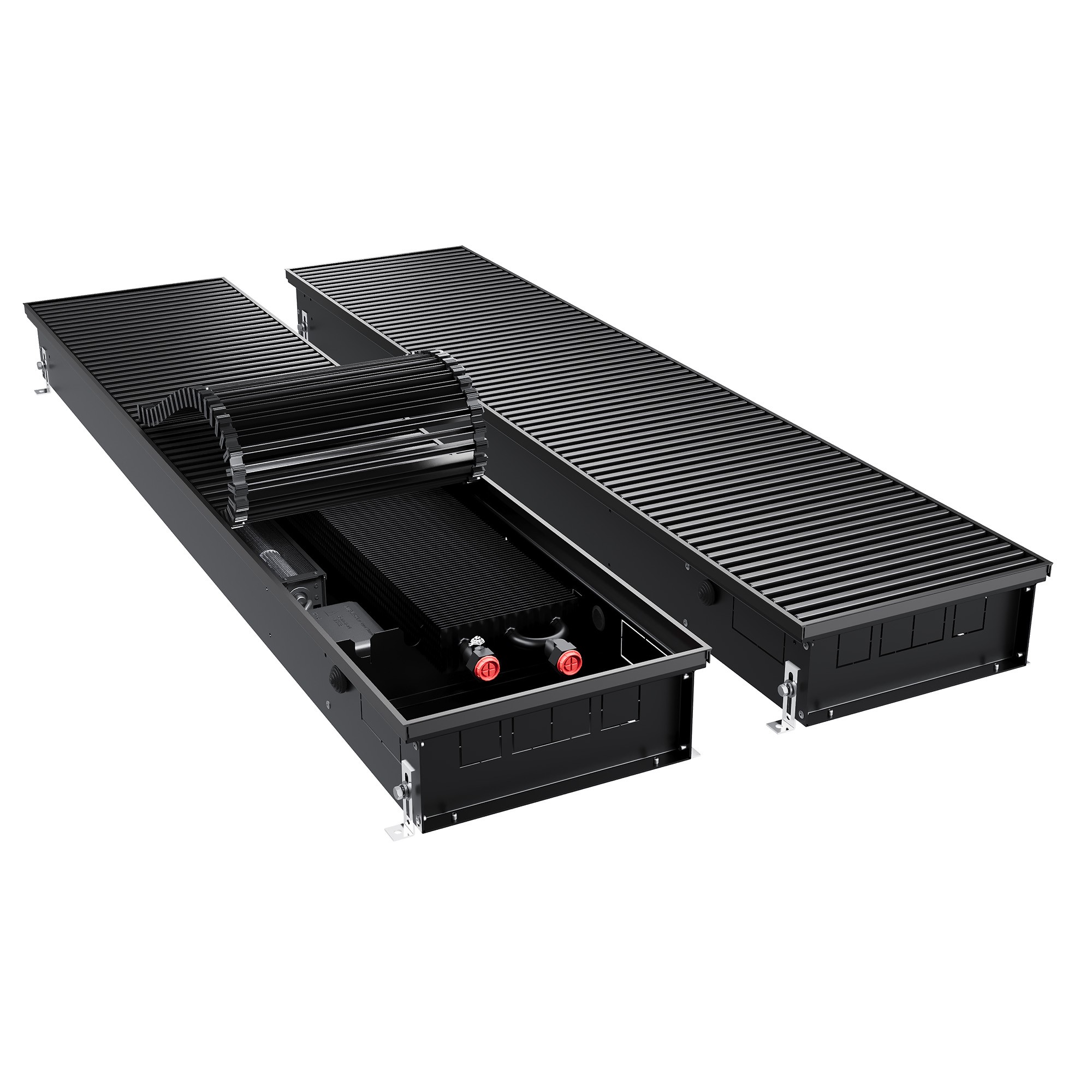 Конвектор внутрипольный Royal Thermo ATRIUM TURBO-110/300/1200-DG-U-BL
