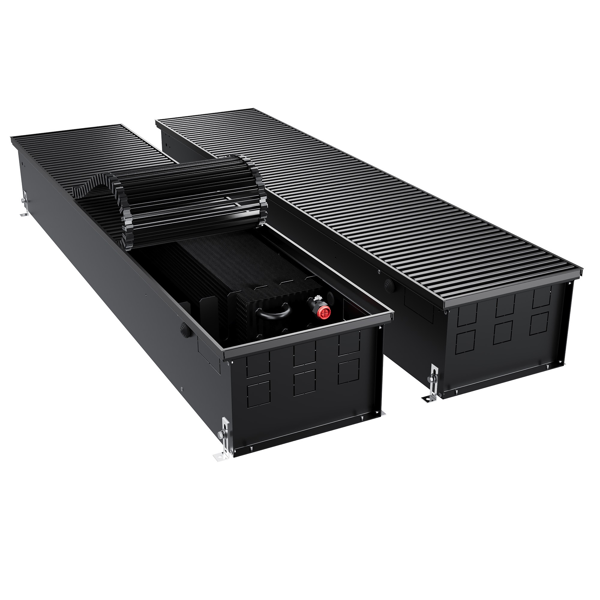 Конвектор внутрипольный Royal Thermo ATRIUM TURBO-190/300/1300-DG-U-BL