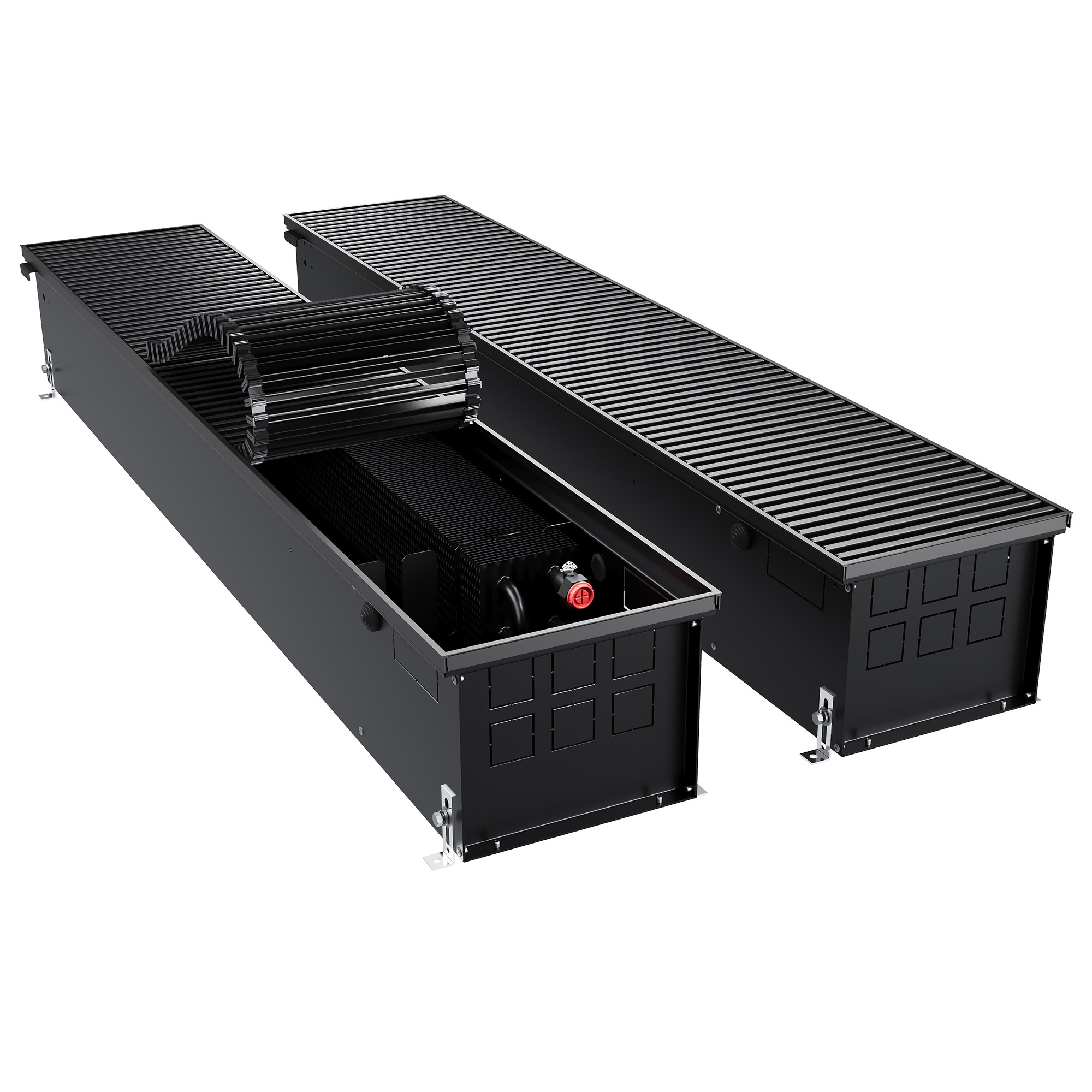 Конвектор внутрипольный Royal Thermo ATRIUM TURBO-190/250/2700-DG-U-BL