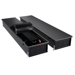 Конвектор внутрипольный Royal Thermo ATRIUM TURBO-150/300/1400-DG-U-BL