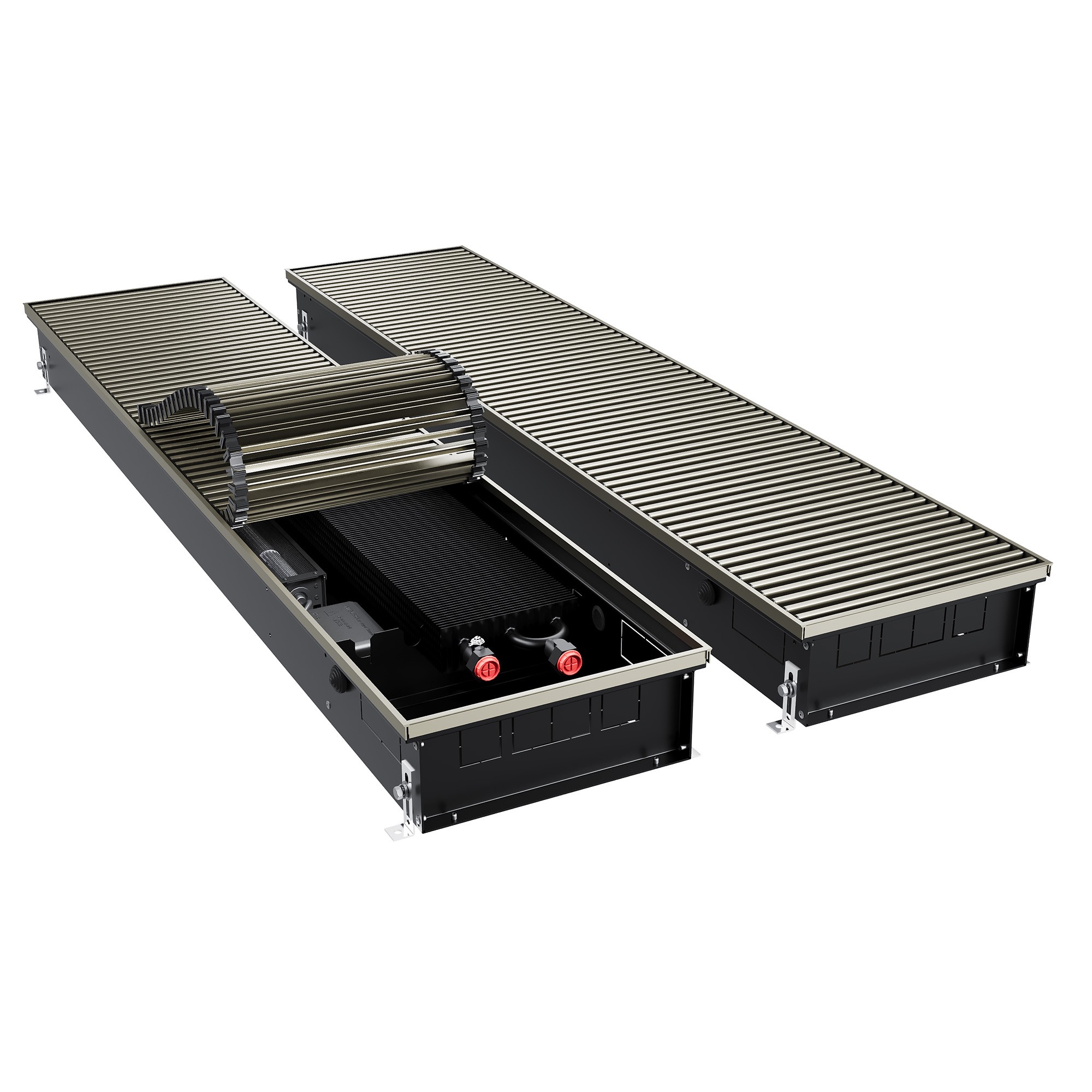 Конвектор внутрипольный Royal Thermo ATRIUM TURBO-110/300/2600-DG-U-LB