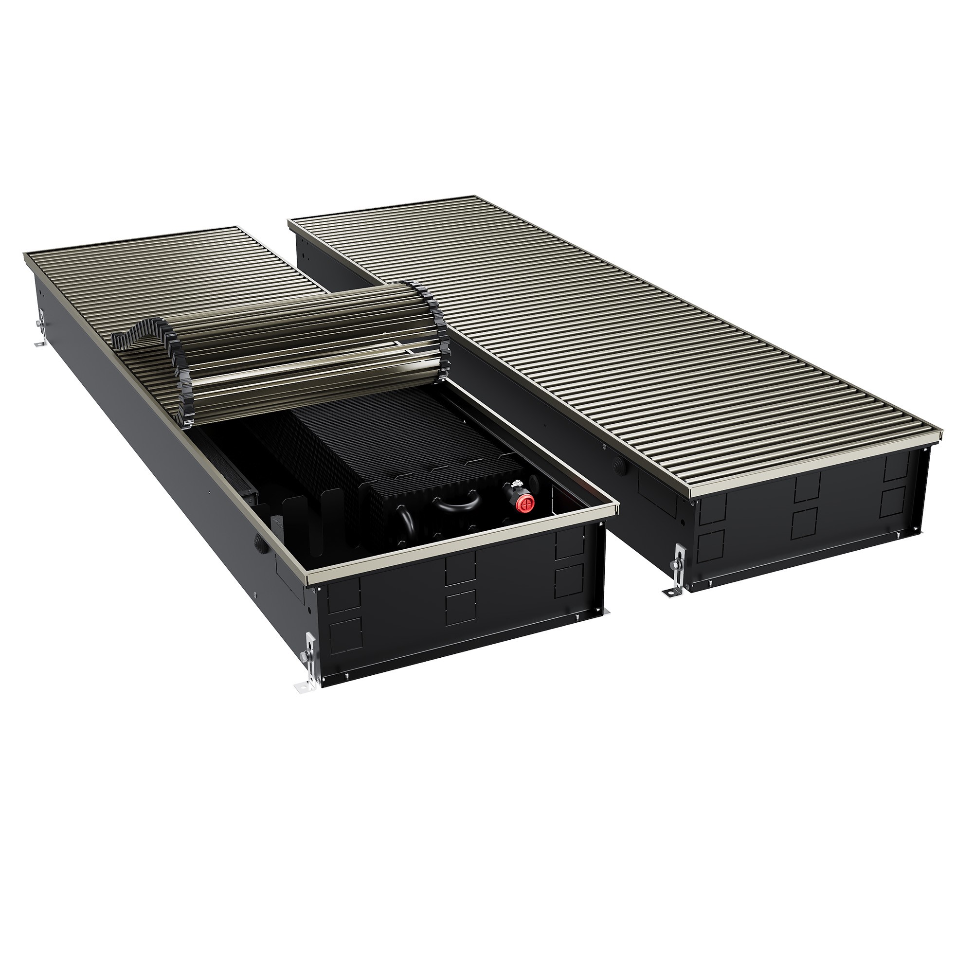 Конвектор внутрипольный Royal Thermo ATRIUM TURBO-150/400/2900-DG-U-LB