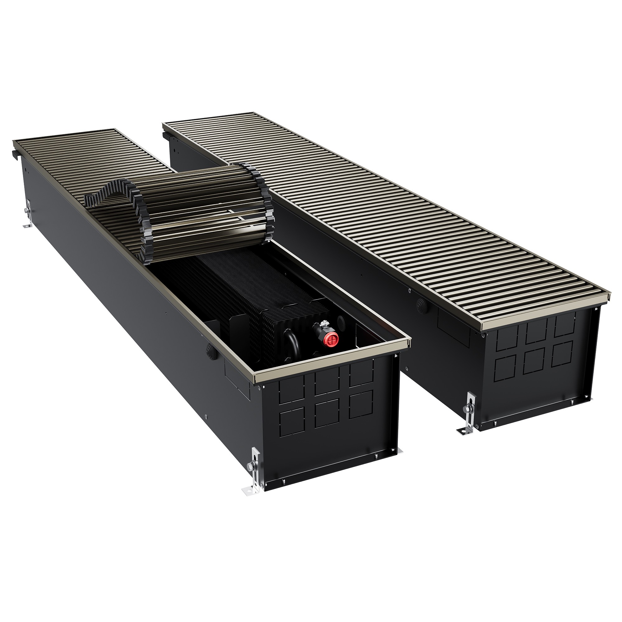 Конвектор внутрипольный Royal Thermo ATRIUM TURBO-190/250/1300-DG-U-DB