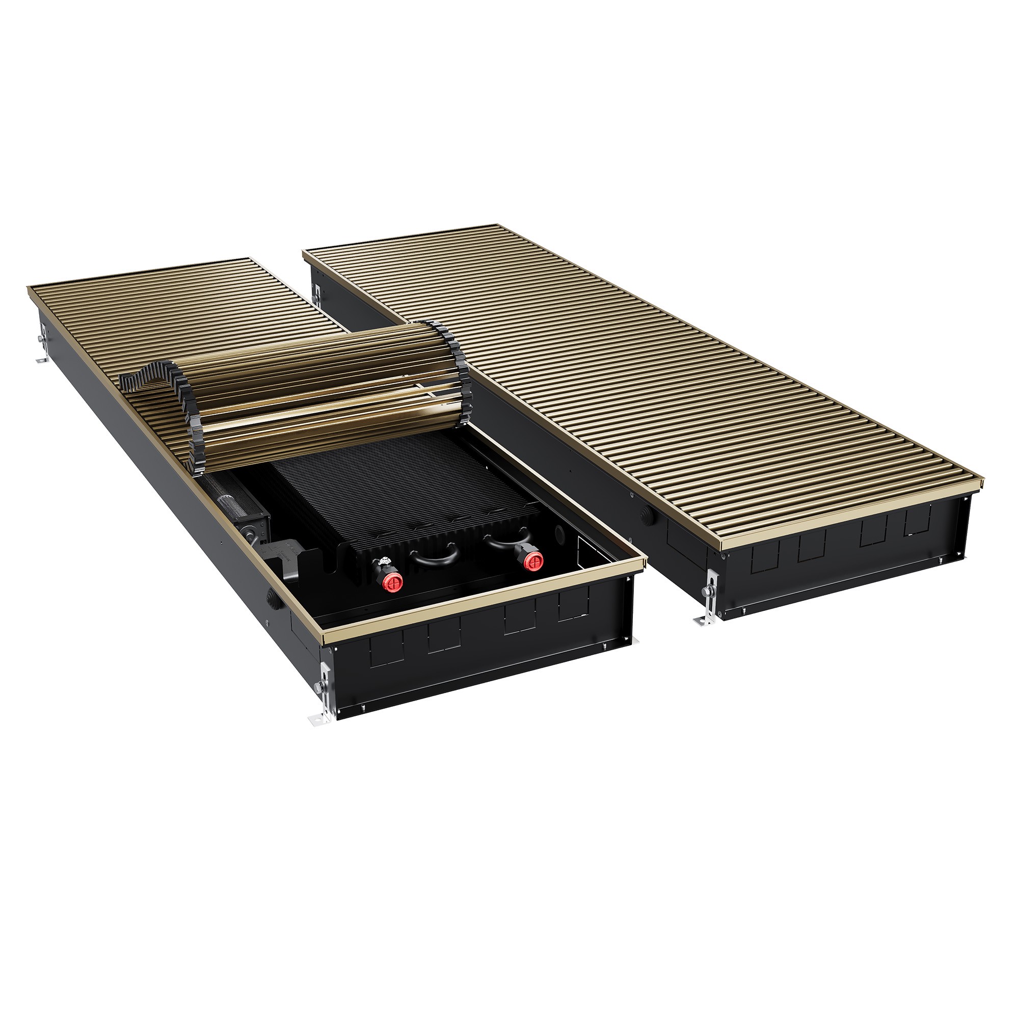 Конвектор внутрипольный Royal Thermo ATRIUM TURBO-110/400/2000-DG-U-AU