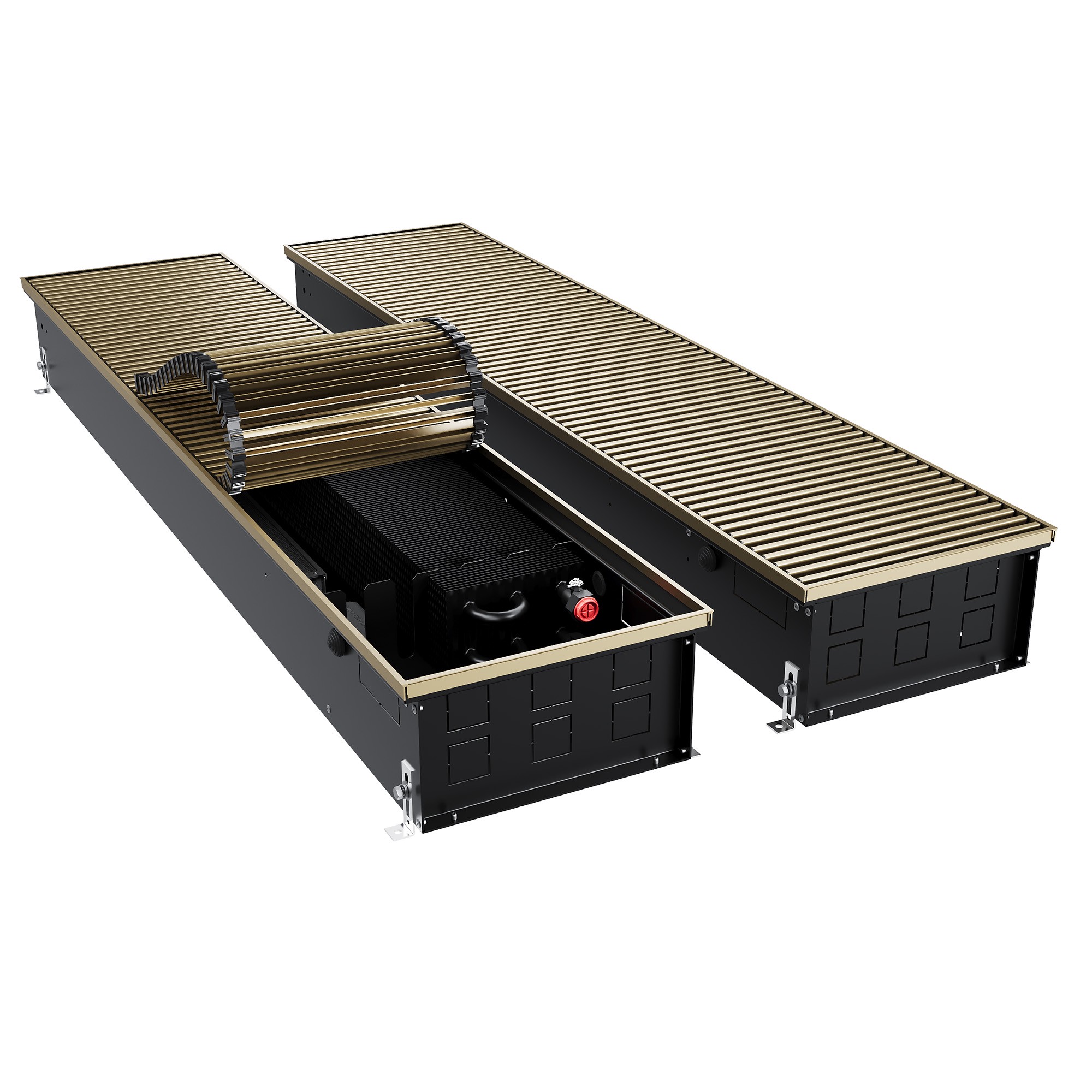 Конвектор внутрипольный Royal Thermo ATRIUM TURBO-150/300/2600-DG-U-AU